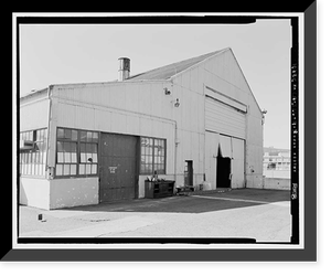 Historic Framed Print, U.S. Coast Guard Air Station San Francisco, Warehouse, 1020 North Access Road, San Francisco, San Francisco County, CA - 8,  17-7/8" x 21-7/8"