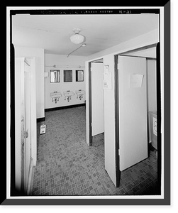 Historic Framed Print, U.S. Coast Guard Air Station San Francisco, Bachelor Officer Quarters, 1020 North Access Road, San Francisco, San Francisco County, CA - 21,  17-7/8" x 21-7/8"