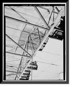 Historic Framed Print, Lake Whitney Water Filtration Plant, Armory Street Pumphouse, North side of Armory Street between Edgehill Road & Whitney Avenue, Hamden, New Haven County, CT - 17,  17-7/8" x 21-7/8"