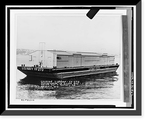 Historic Framed Print, U.S. Coast Guard Buoy Tenders, 133' Class, U.S. Coast Guard Headquarters, 2100 Second Street Southwest, Washington, District of Columbia, DC,  17-7/8" x 21-7/8"