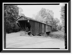 Red Oak Creek Bridge, Spanning (Big) Red Oak Creek, Huel Brown Road (Cov, Woodbury vicinity, Meriwether County, GA - 5, Vintage Poster