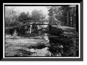 Historic Framed Print, Savannah & Ogeechee Barge Canal, Between Ogeechee & Savannah Rivers, Savannah vicinity, Chatham County, GA - 32,  17-7/8" x 21-7/8"