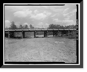 Mill Creek Bridge, State Highway 31/U.S. 441 spanning Mill Creek, Pridgen, Coffee County, GA - 3, Antique Poster