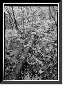 Historic Framed Print, Kalaupapa Water Supply System, Waikolu Valley to Kalaupapa Settlement, Island of Molokai, Kalaupapa, Kalawao County, HI - 10,  17-7/8" x 21-7/8"