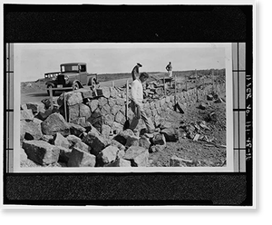 Historic Framed Print, Crater Rim Drive, Volcano, Hawaii County, HI - 15,  17-7/8" x 21-7/8"