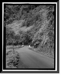 Historic Framed Print, Paihi Bridge, Spanning Paihi Gulch at Hana Highway (County Route 31), Kipahulu, Maui County, HI - 2,  17-7/8" x 21-7/8"