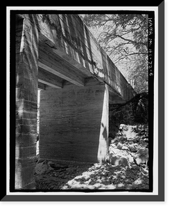 Historic Framed Print, Kapi' A Stream Bridge, Spanning Kapi' a Stream on Hana Highway (County Route 31), Hana, Maui County, HI - 6,  17-7/8" x 21-7/8"