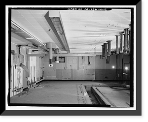 Historic Framed Print, Edwards Air Force Base, Air Force Rocket Propulsion Laboratory, Instrumentation & Control Building, Test Area 1-115, northwest end of Saturn Boulevard, Boron vicinity, Kern County, CA - 2,  17-7/8" x 21-7/8"