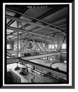 Historic Framed Print, U.S. Naval Air Station, Seaplane Hangar, Pensacola, Escambia County, FL - 9,  17-7/8" x 21-7/8"