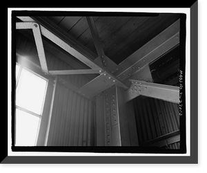 Historic Framed Print, U.S. Naval Air Station, Seaplane Hangar, Pensacola, Escambia County, FL - 13,  17-7/8" x 21-7/8"