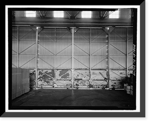 Historic Framed Print, U.S. Naval Air Station, Seaplane Hangar, Pensacola, Escambia County, FL - 30,  17-7/8" x 21-7/8"