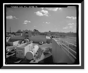 Historic Framed Print, Miami Municipal Water Softening Plant, 700 West Second Avenue, Hialeah, Miami-Dade County, FL - 4,  17-7/8" x 21-7/8"