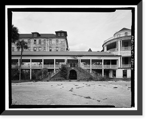 Historic Framed Print, Ormond Hotel, 15 East Granada, Ormond Beach, Volusia County, FL - 6,  17-7/8" x 21-7/8"