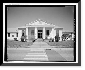 Historic Framed Print, U.S. Naval Air Station, Cadet Administration Building, 140 Fred Bauer Road, Pensacola, Escambia County, FL - 2,  17-7/8" x 21-7/8"
