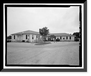 Historic Framed Print, U.S. Naval Air Station, Cadet Administration Building, 140 Fred Bauer Road, Pensacola, Escambia County, FL - 7,  17-7/8" x 21-7/8"