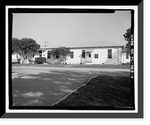 Historic Framed Print, U.S. Naval Air Station, Cadet Administration Building, 140 Fred Bauer Road, Pensacola, Escambia County, FL - 9,  17-7/8" x 21-7/8"