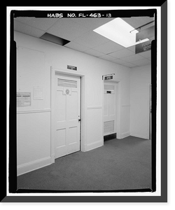 Historic Framed Print, U.S. Naval Air Station, Cadet Administration Building, 140 Fred Bauer Road, Pensacola, Escambia County, FL - 13,  17-7/8" x 21-7/8"