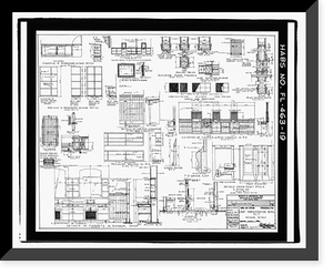 Historic Framed Print, U.S. Naval Air Station, Cadet Administration Building, 140 Fred Bauer Road, Pensacola, Escambia County, FL - 19,  17-7/8" x 21-7/8"