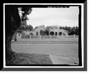 Historic Framed Print, 1518 East Fourteenth Avenue (House), Tampa, Hillsborough County, FL - 8,  17-7/8" x 21-7/8"