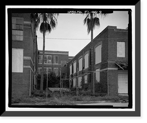 Historic Framed Print, George Washington Junior High School, 707 Columbus Drive, Tampa, Hillsborough County, FL - 8,  17-7/8" x 21-7/8"