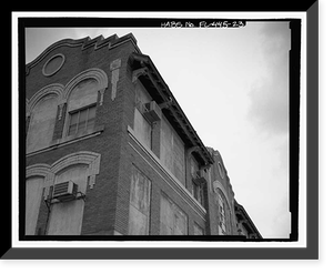 Historic Framed Print, George Washington Junior High School, 707 Columbus Drive, Tampa, Hillsborough County, FL - 23,  17-7/8" x 21-7/8"