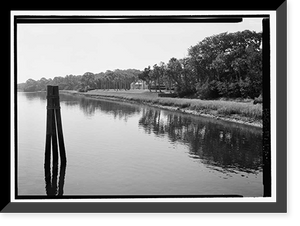 Historic Framed Print, Kingsley Plantation, 11676 Palmetto Avenue, Jacksonville, Duval County, FL - 2,  17-7/8" x 21-7/8"