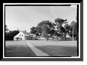 Historic Framed Print, Kingsley Plantation, 11676 Palmetto Avenue, Jacksonville, Duval County, FL - 5,  17-7/8" x 21-7/8"