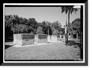 Historic Framed Print, Kingsley Plantation, 11676 Palmetto Avenue, Jacksonville, Duval County, FL - 20,  17-7/8" x 21-7/8"