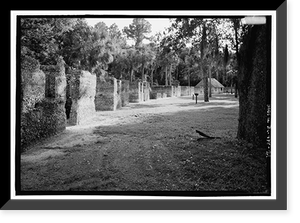 Historic Framed Print, Kingsley Plantation, 11676 Palmetto Avenue, Jacksonville, Duval County, FL - 21,  17-7/8" x 21-7/8"