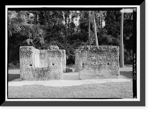 Historic Framed Print, Kingsley Plantation, 11676 Palmetto Avenue, Jacksonville, Duval County, FL - 29,  17-7/8" x 21-7/8"