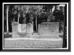 Historic Framed Print, Kingsley Plantation, 11676 Palmetto Avenue, Jacksonville, Duval County, FL - 31,  17-7/8" x 21-7/8"