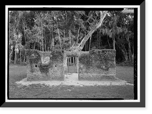 Historic Framed Print, Kingsley Plantation, 11676 Palmetto Avenue, Jacksonville, Duval County, FL - 43,  17-7/8" x 21-7/8"