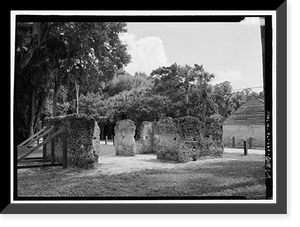 Historic Framed Print, Kingsley Plantation, 11676 Palmetto Avenue, Jacksonville, Duval County, FL - 64,  17-7/8" x 21-7/8"