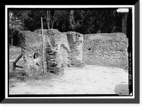 Historic Framed Print, Kingsley Plantation, 11676 Palmetto Avenue, Jacksonville, Duval County, FL - 66,  17-7/8" x 21-7/8"