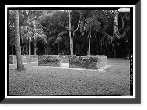 Historic Framed Print, Kingsley Plantation, 11676 Palmetto Avenue, Jacksonville, Duval County, FL - 69,  17-7/8" x 21-7/8"