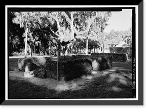 Historic Framed Print, Kingsley Plantation, 11676 Palmetto Avenue, Jacksonville, Duval County, FL - 74,  17-7/8" x 21-7/8"