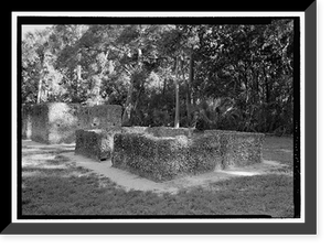 Historic Framed Print, Kingsley Plantation, 11676 Palmetto Avenue, Jacksonville, Duval County, FL - 78,  17-7/8" x 21-7/8"