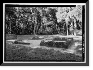 Historic Framed Print, Kingsley Plantation, 11676 Palmetto Avenue, Jacksonville, Duval County, FL - 82,  17-7/8" x 21-7/8"