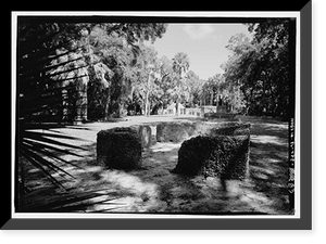 Historic Framed Print, Kingsley Plantation, 11676 Palmetto Avenue, Jacksonville, Duval County, FL - 83,  17-7/8" x 21-7/8"