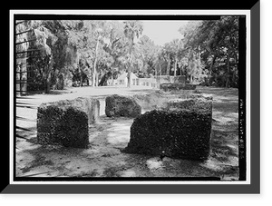 Historic Framed Print, Kingsley Plantation, 11676 Palmetto Avenue, Jacksonville, Duval County, FL - 84,  17-7/8" x 21-7/8"