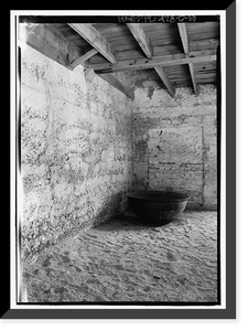 Historic Framed Print, Kingsley Plantation, Barn, 11676 Palmetto Avenue, Jacksonville, Duval County, FL - 19,  17-7/8" x 21-7/8"