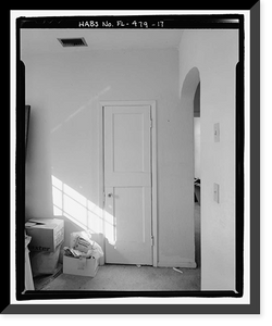 Historic Framed Print, Pauline Kilker House, 1410 North Lincoln Avenue-3300 West Laurel Street, Tampa, Hillsborough County, FL - 17,  17-7/8" x 21-7/8"