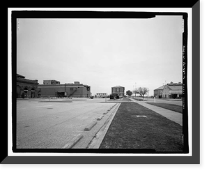 Historic Framed Print, U.S. Naval Air Station, Paint Shop, 222 East Avenue, Pensacola, Escambia County, FL,  17-7/8" x 21-7/8"