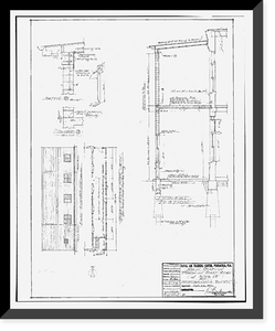 Historic Framed Print, U.S. Naval Air Station, Paint Shop, 222 East Avenue, Pensacola, Escambia County, FL - 14,  17-7/8" x 21-7/8"