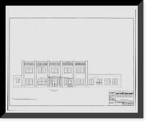 Historic Framed Print, U.S. Naval Air Station, Paint Shop, 222 East Avenue, Pensacola, Escambia County, FL - 18,  17-7/8" x 21-7/8"
