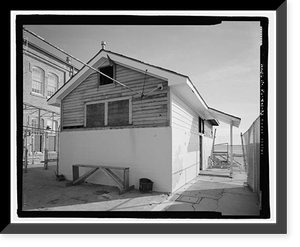 Historic Framed Print, U.S. Naval Air Station, Public Restroom, South Avenue, Pensacola, Escambia County, FL - 3,  17-7/8" x 21-7/8"