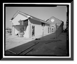 Historic Framed Print, U.S. Naval Air Station, Public Restroom, South Avenue, Pensacola, Escambia County, FL - 5,  17-7/8" x 21-7/8"
