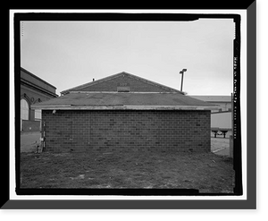 Historic Framed Print, U.S. Naval Air Station, Refrigeration Plant, Center Avenue, Pensacola, Escambia County, FL - 7,  17-7/8" x 21-7/8"