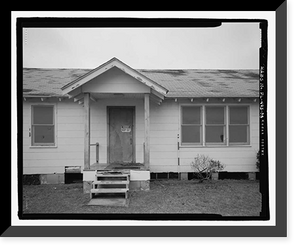 Historic Framed Print, U.S. Naval Air Station, YMCA Building, West Avenue, Pensacola, Escambia County, FL - 8,  17-7/8" x 21-7/8"