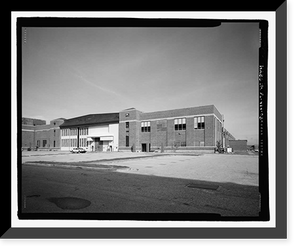 Historic Framed Print, U.S. Naval Air Station, Assembly & Repair Shop, East Avenue, Pensacola, Escambia County, FL - 3,  17-7/8" x 21-7/8"